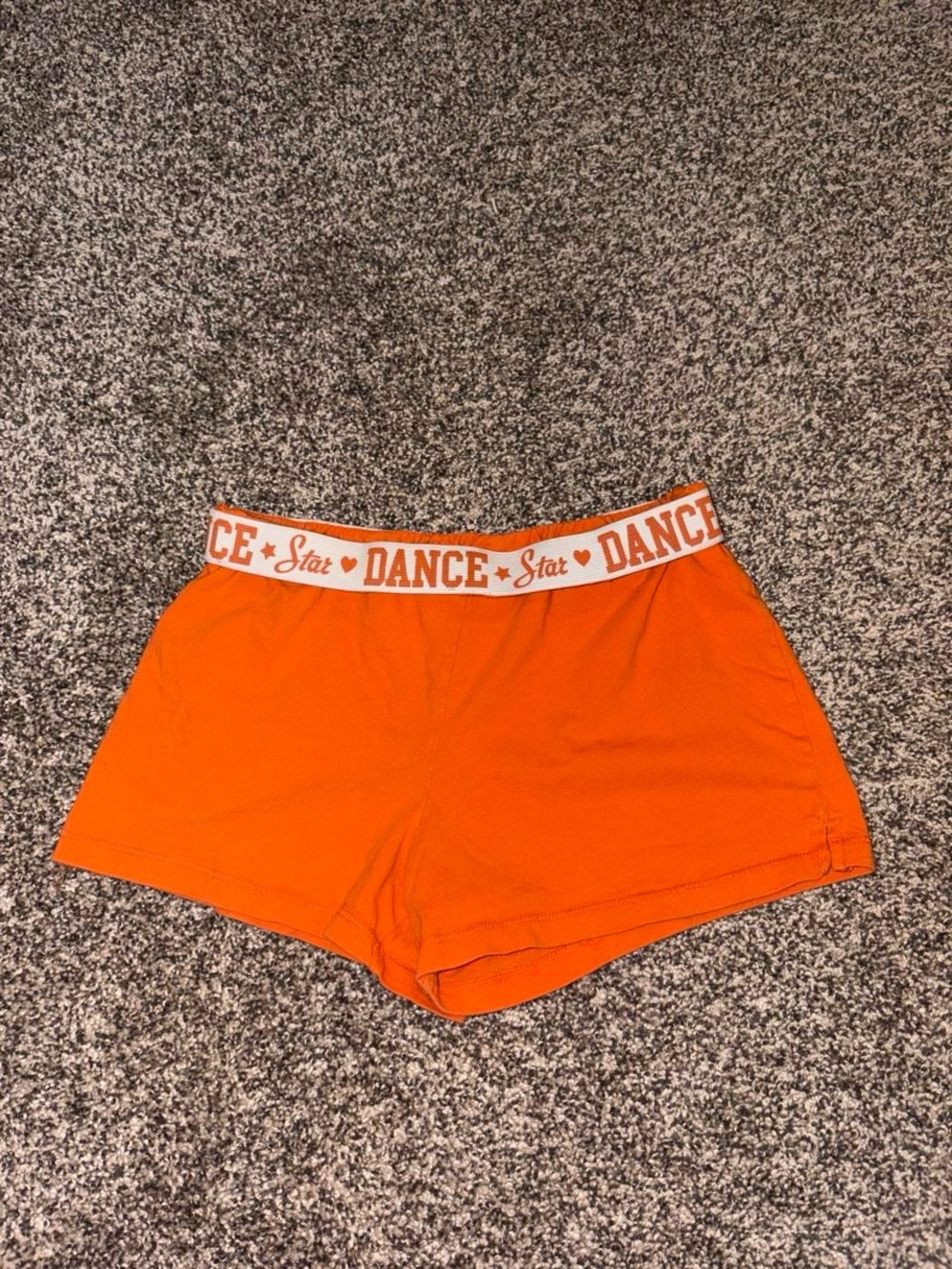 Orange vintage Y2K athletic lounge shorts